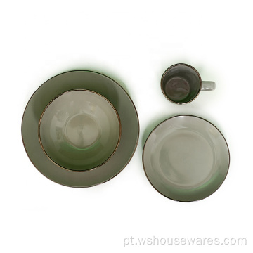 Conjunto de stoneware personalizado de alta qualidade